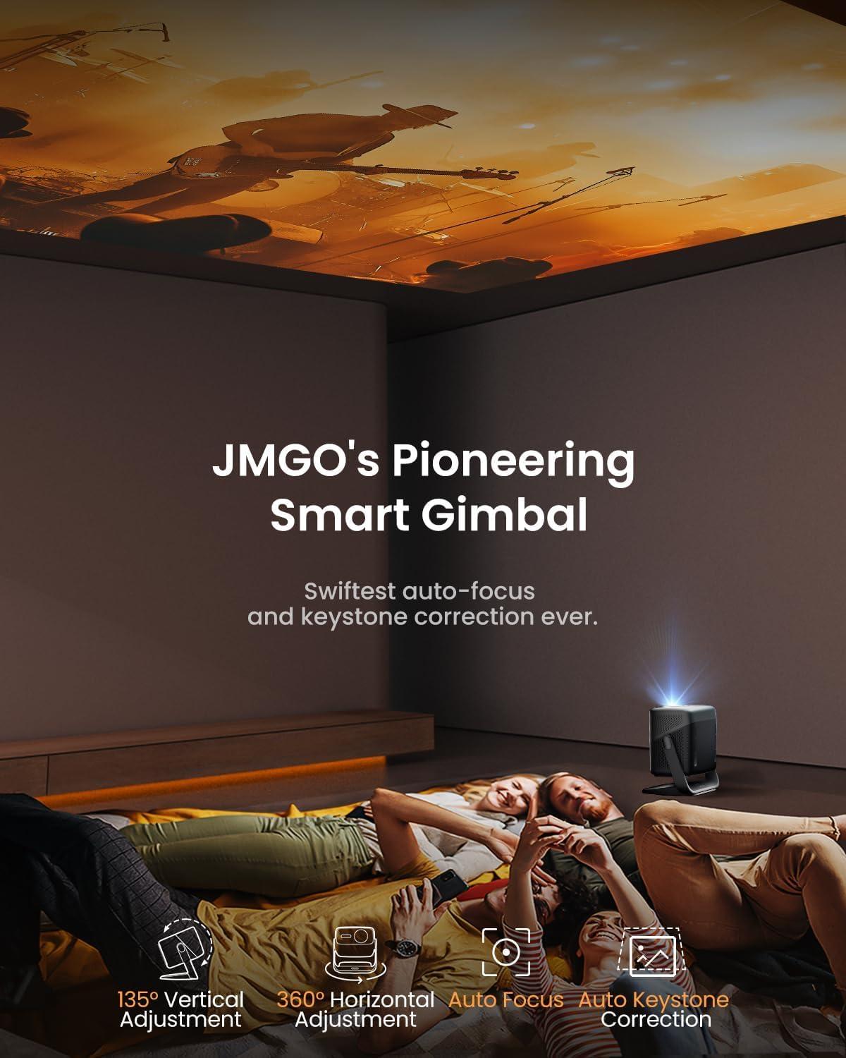 image:imageJMGO N1S Pro True 4K Triple Laser Projector GTV Netflix 2250 ISO Lumens Bluray 3D Auto Focus 300 110 BT2020 16001 Contrast HDR10 Dolby Digital Plus 17ms Low LatencyN1S Pro