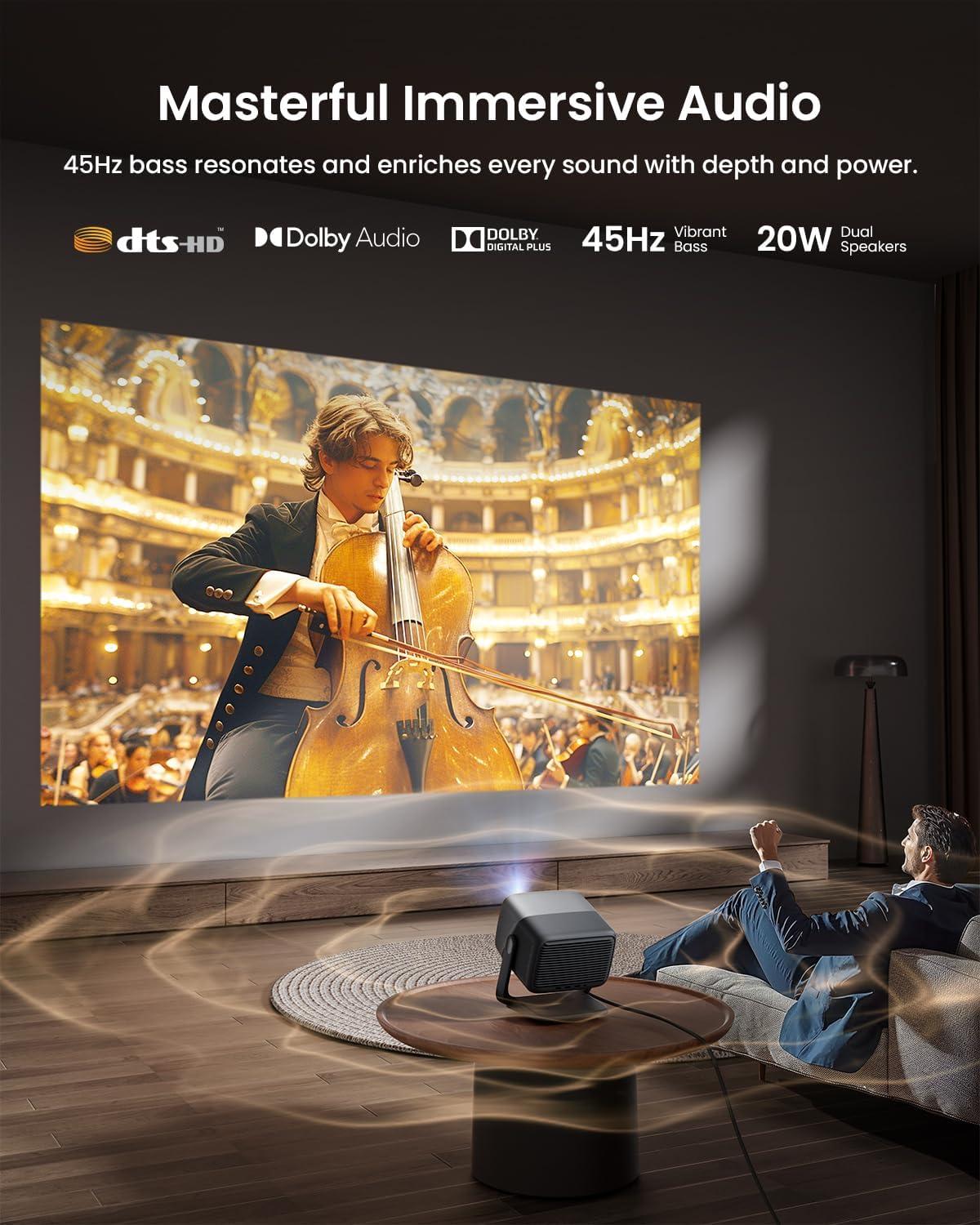image:imageJMGO N1S Ultra 4K Triple Laser Projector with WiFi and Bluetooth 2800 ISO Lumens Google TV 360 Sensorless Picture Correction 300 HDR10 20W Dolby Digital Plus 3DActive Smart and PortableN1S Ultra
