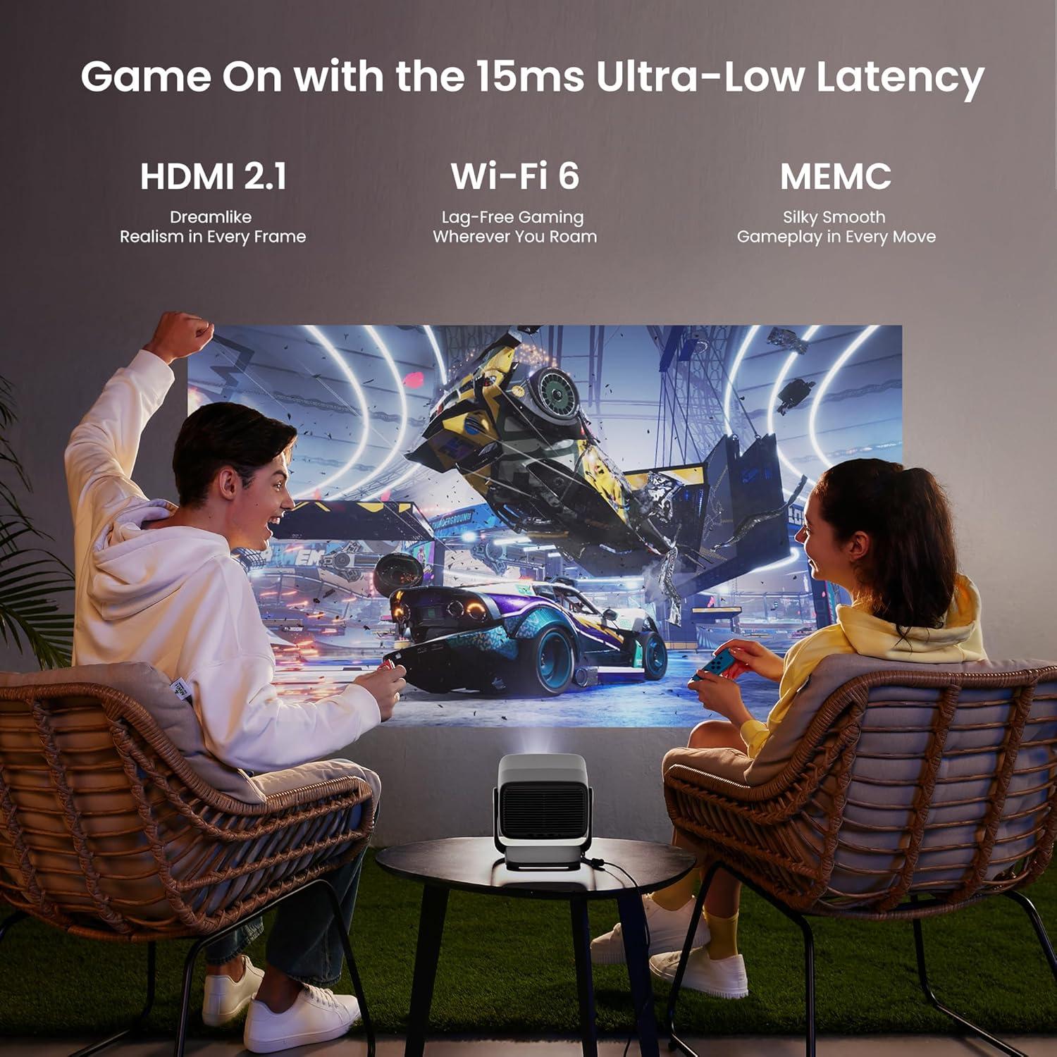 image:imageJMGO N1S Ultra 4K Triple Laser Projector with WiFi and Bluetooth 2800 ISO Lumens Google TV 360 Sensorless Picture Correction 300 HDR10 20W Dolby Digital Plus 3DActive Smart and PortableJMGO N1 Ultra