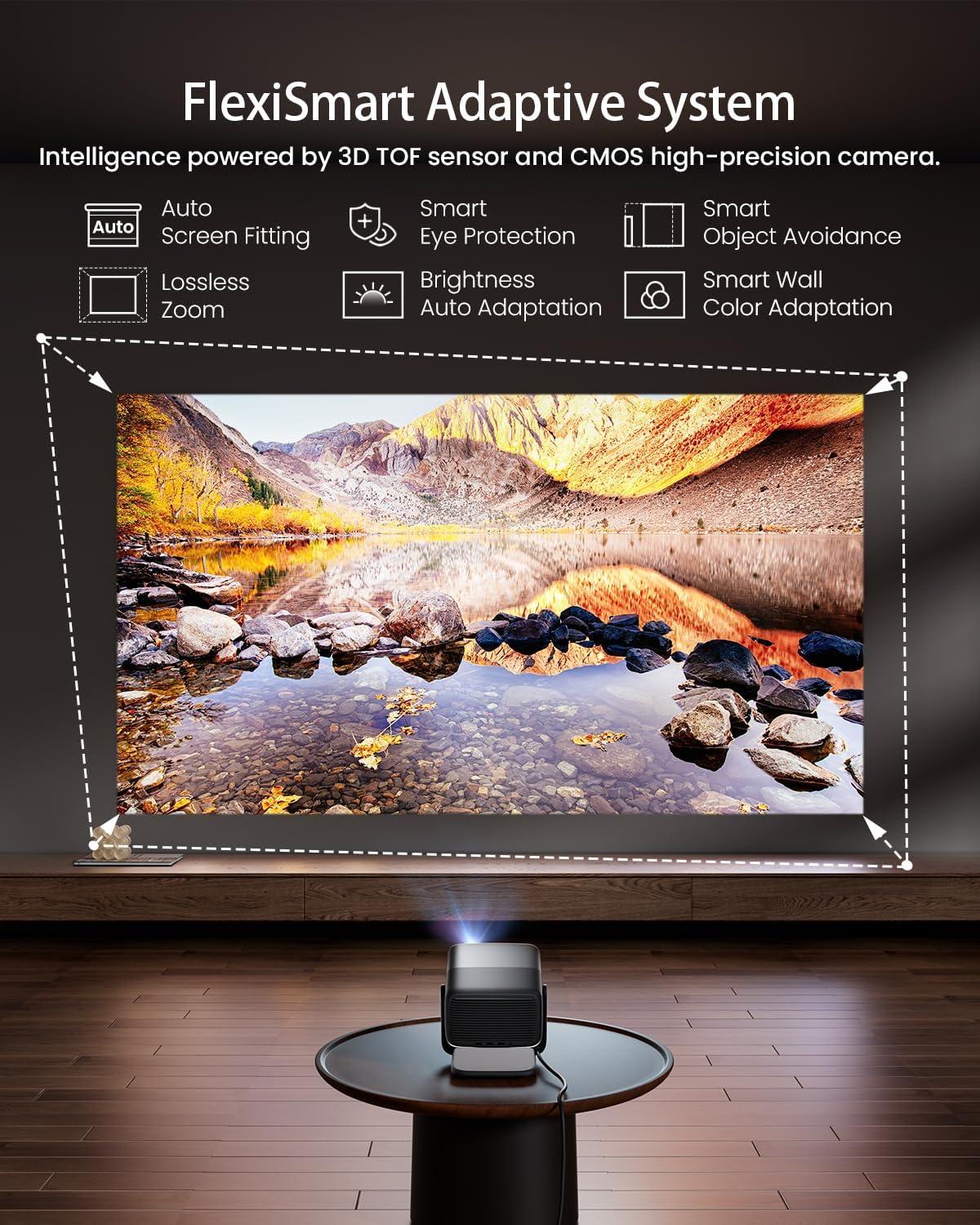 image:imageJMGO N1S Ultra 4K Triple Laser Projector with WiFi and Bluetooth 2800 ISO Lumens Google TV 360 Sensorless Picture Correction 300 HDR10 20W Dolby Digital Plus 3DActive Smart and PortableN1S Ultra
