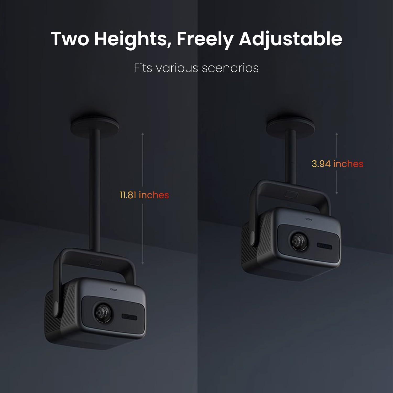 image:imageJmGO Ceiling Mount for N1S UltimateN1S UltraN1S ProN1 UltraN1 Pro Projector Sturdy amp Adjustable Height 360 Rotation Easy Installation