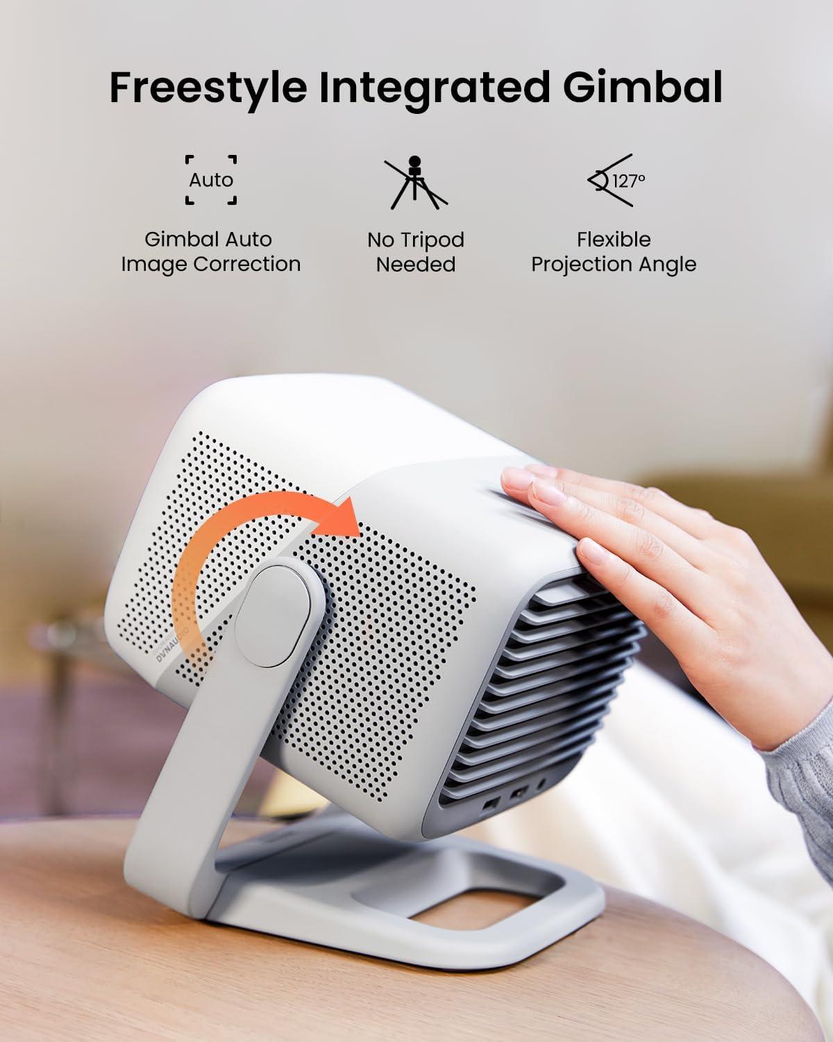 image:imageJMGO N1 Portable Projector 1080P FHD 4K Supported 150 MALC Triple Laser 3D Movie Projector for Home Theater Outdoor Gimbal Auto Image Correction 800 Lumens 2x5W Dynaudio Speakers Android TV 11