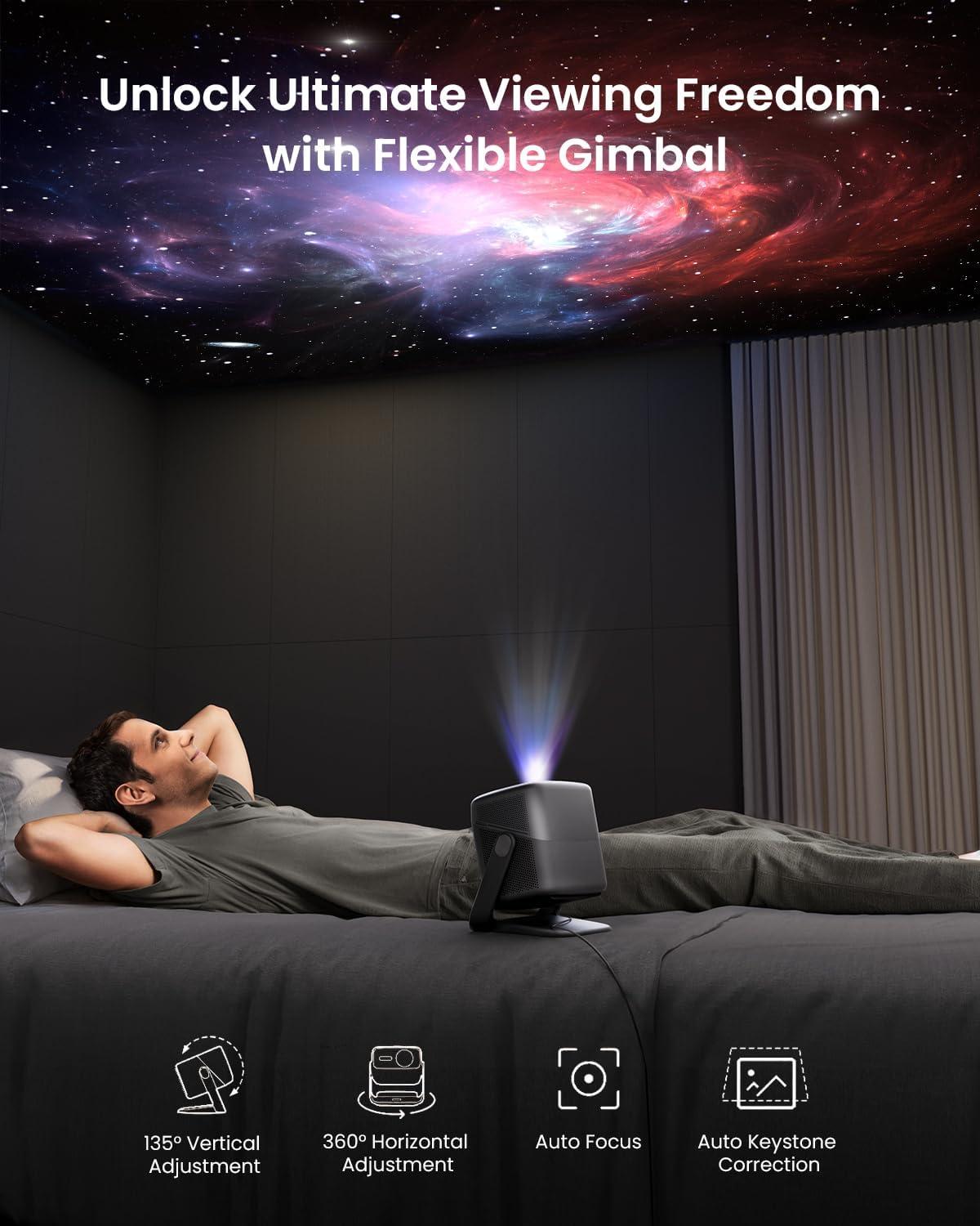 image:imageJMGO N1S Ultimate 4K Ceiling Mount 2 3D Rechargeable Shutter Glasses